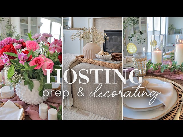 SPRING TO SUMMER HOSTING DECORATING WITH ME || GUEST PREP + FLORAL DECORATING IDEAS 2024