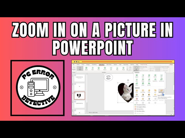 How to Zoom in on a Picture in PowerPoint