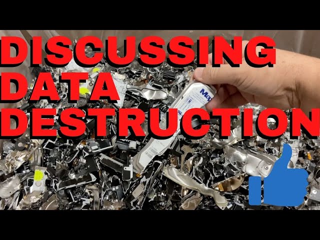 Discussing Data Destruction with Paul Davis and Mike Dancy on Facebook live