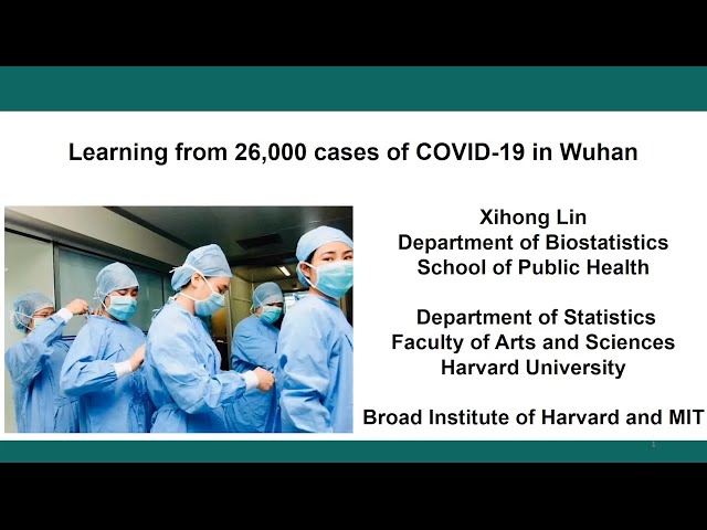 Infectious Disease & Microbiome Program Meeting: Learning from 26,000 cases of COVID-19 in Wuhan