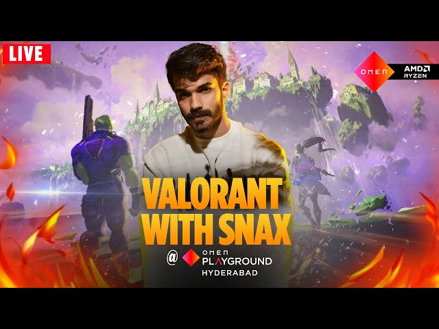 @SnaxGaming LIVE from OMEN Playground Hyderabad