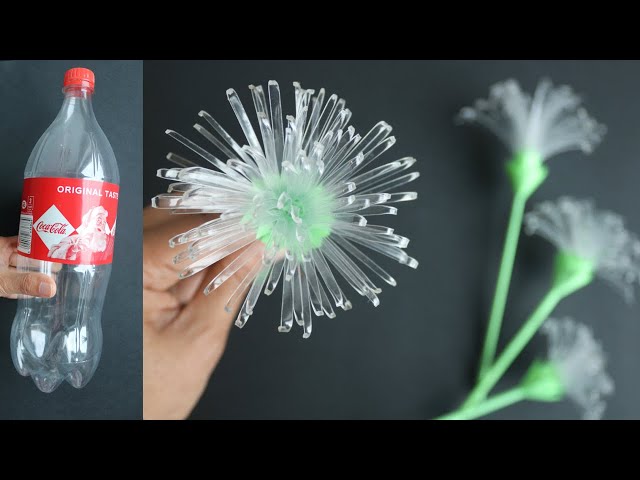 How To Make Very Easy and Beautiful Plastic Bottle Flower - Plastic Bottle Craft -Bottle Art