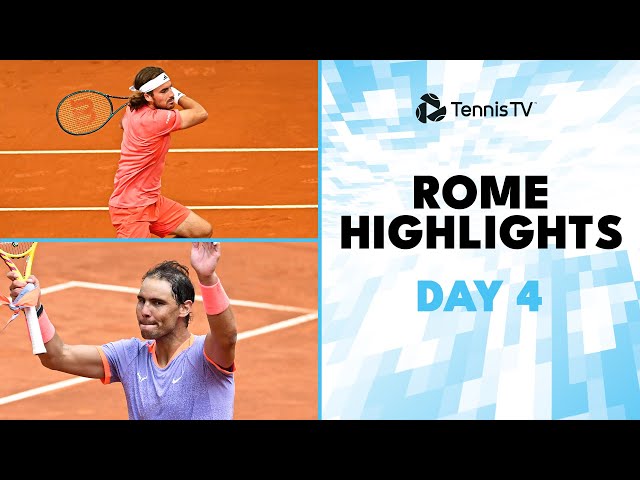 Nadal Faces Hurkacz, Medvedev vs Draper, Tsitsipas, Rune & More! | Rome 2024 Highlights Day 4