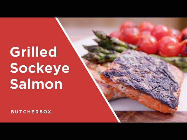 Grilled Sockeye Salmon with Peppadew Butter