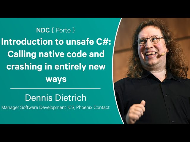 Introduction to unsafe C#: Calling native code and crashing in entirely new ways - Dennis Dietrich