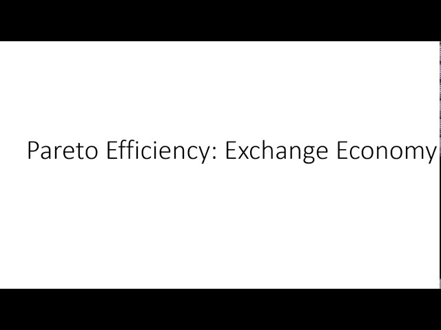 Pareto Efficient Trades: Exchange Economy