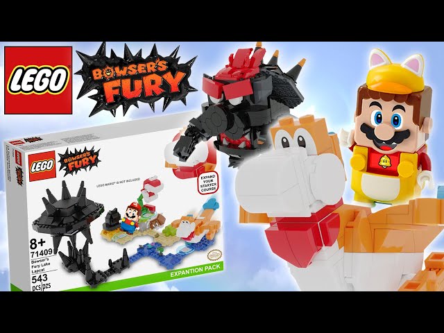 New Lego Super Mario BOWSER'S FURY LAKE LAPCAT Expansion Set | Mario Custom Set