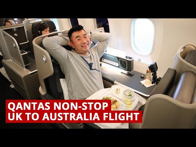 QANTAS B787 NON-STOP UK to AUSTRALIA Flight
