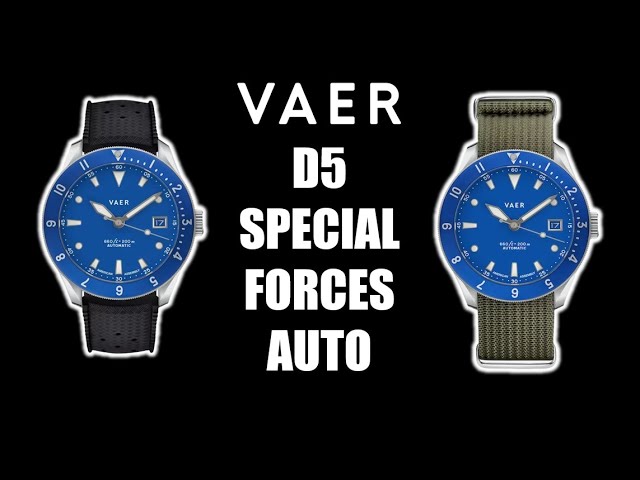 VAER D5 Special Forces Auto Dive Watch / Collab with Huckberry / First Look and Unboxing