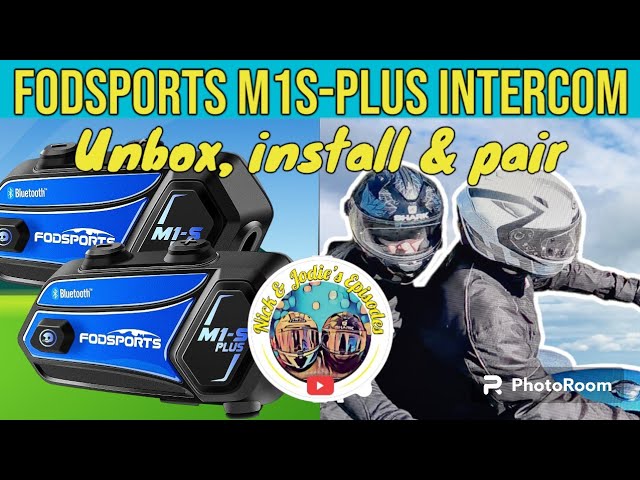 FodSports M1-S PLUS Motorcycle Intercom Install & Paring