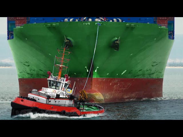 Life Inside Powerful Tugboats Moving Gigantic Ships in Middle of the Sea