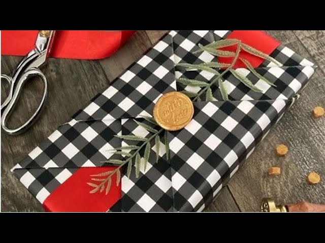 Double Kimono Gift Wrapping (*for shallow, rectangular boxes)