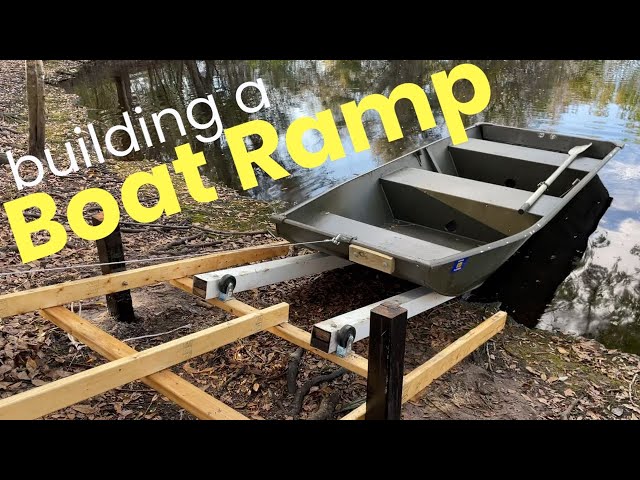 Building a Boat Ramp with a Cable Winch #samuelsentimber