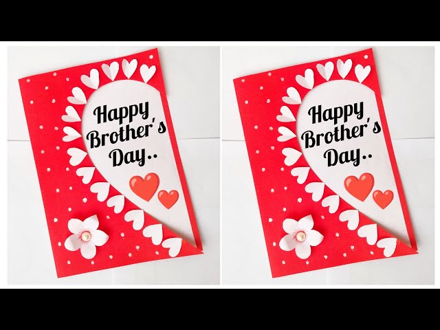 Easy Brother's Day Card ideas 2024 | Birthday Greeting card for brother | Handmade Card