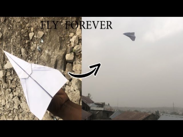 paper airplane fly forever