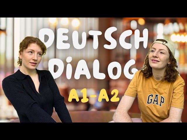 German Dialogue | A1-A2 + Subtitels and Vocabulary List 🇩🇪 Learn German with German101✨