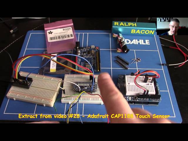 #30 Cap1188 Touch Sensor & USB Keyboard Emulator using Arduino Leonardo