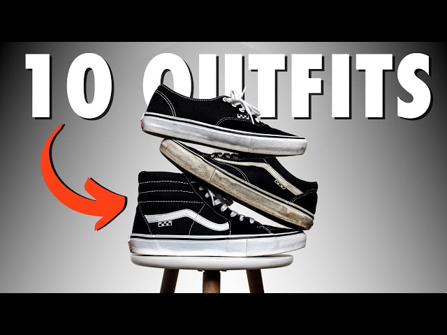 How To Style Black Vans Sneakers - Easy Outfits