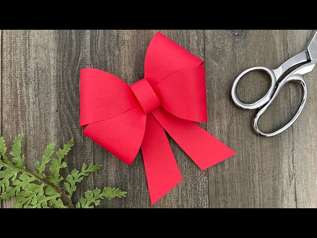 How To Make A Paper Bow | Paper Crafts | DIY