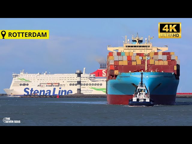 4K Shipspotting Rotterdam - March 3 2024 !
