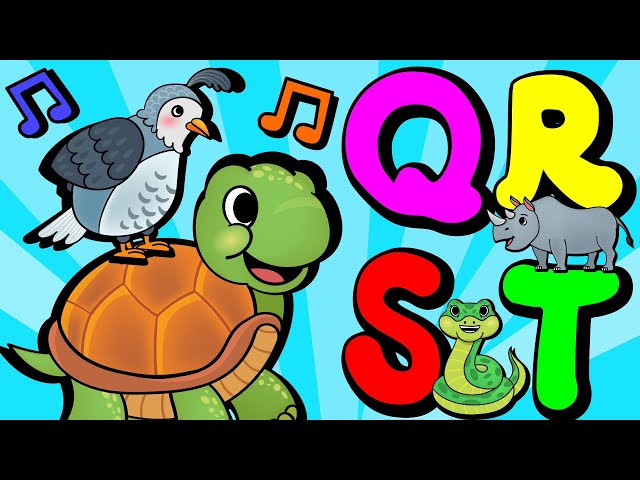 Singing Letters Alphabet Song for Kids: QRST Fun Phonics Learning #alphabetsongforkids