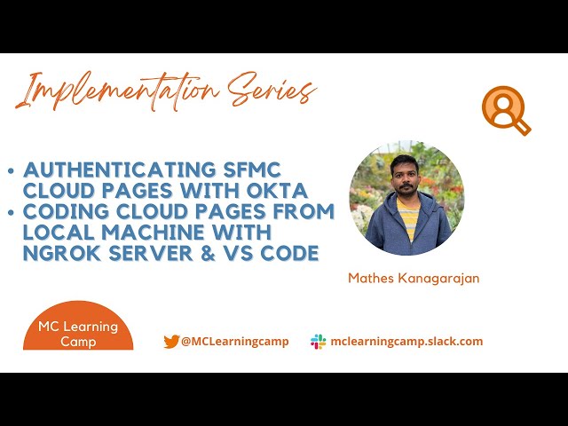 Authenticating Marketing Cloud CloudPages using Okta coding with ngrok and vscode