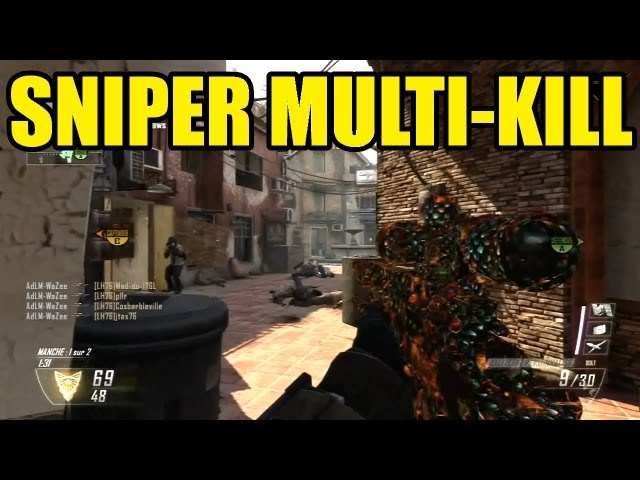 BEST Black Ops 2 COD SHOT OF THE WEEK #4 | SPECIAL QUAD (MULTI-KILL) WITH 5in1 !!!