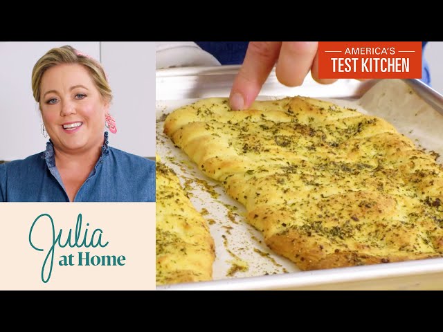 How to Make Garlic and Herb Breadsticks | Julia at Home