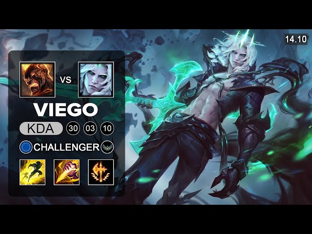 Viego vs Brand Jungle - EUW Challenger - Patch 14.10 Season 14