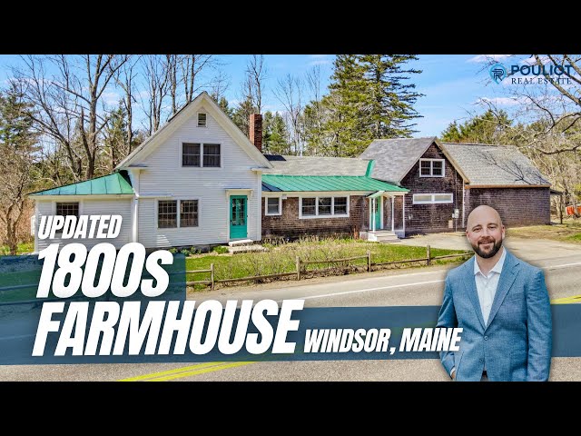 Beautifully Updated Maine Farmhouse | 550 Ridge Road, Windsor | Maine Real Estate