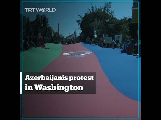 Azerbaijanis protest in Washington