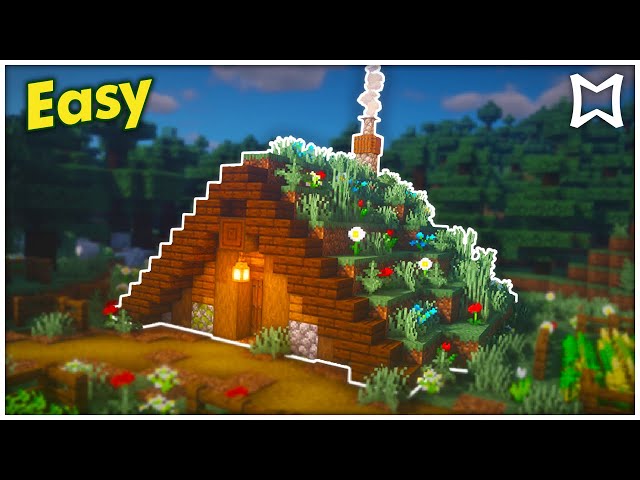 ► Minecraft Flower Cabin Survival House Tutorial! (EASY)