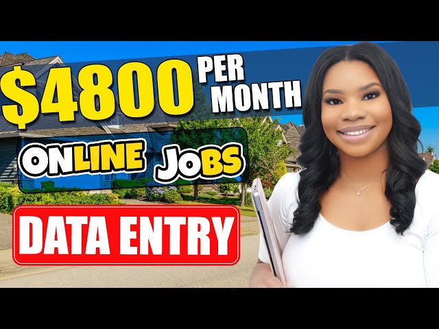 $4800/Month Remote Data Entry Job - Work from Home and Review Title Searches!