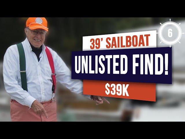 An unlisted classic sailboat for sale for $39k!! This one's a beauty!! EP 6