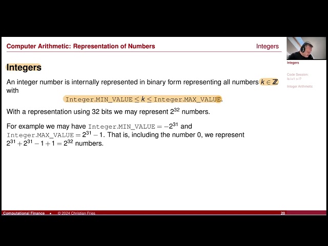 Lecture 2024-1 Session 01: Numerical Methods: Computer Arithmetics (1/5): Integers