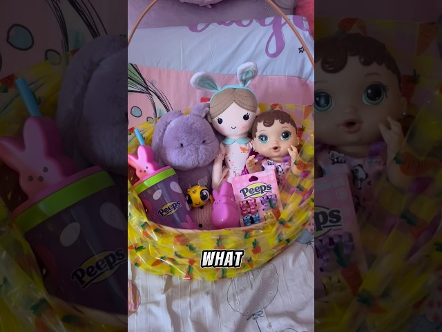 Easter bunny Fills Baby alive Zoe’s Easter basket! 🐰 #shorts #babyalive