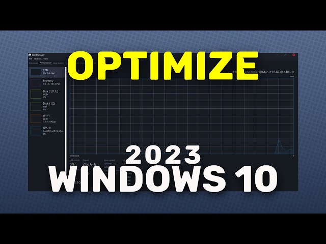 How To OPTIMIZE Windows 10 For Gaming And Performance (2023)