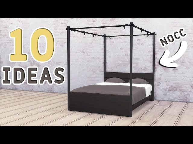 BASE GAME: 10 BEDS | Functional Furniture | Tutorial | No CC or Mods | The Sims 4