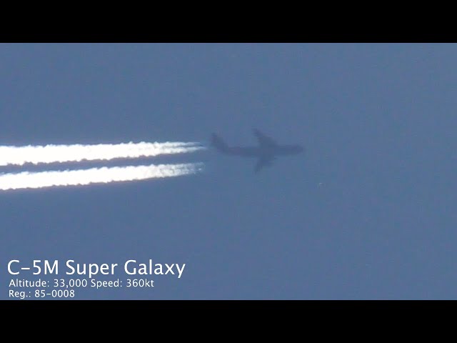 C-5M Super Galaxy Flying Overhead