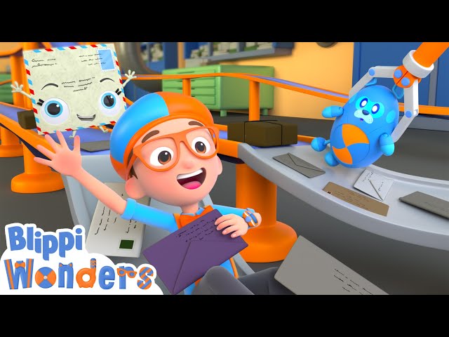 Blippi Learns How Mail Is Delivered! | Blippi Wonders Educational Videos for Kids