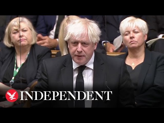 Watch in full: Former prime minister Boris Johnson pays tribute to Queen Elizabeth II in Commons