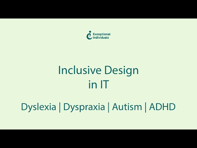 Inclusive Design in IT