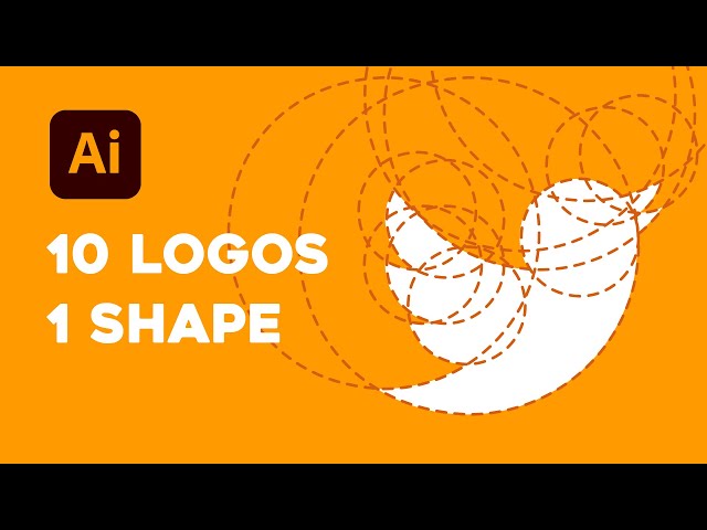 10 Famous Logos Created Using Only Circles - Adobe Illustrator tutorial