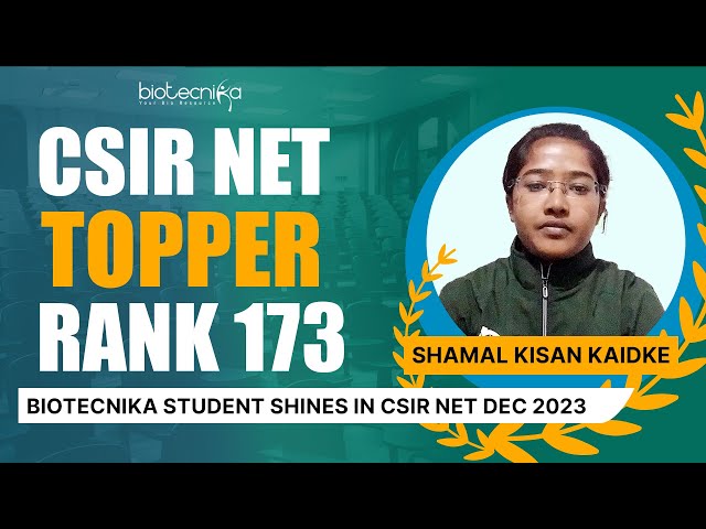 Meet CSIR NET Dec 2023 Qualifier Shamal With Rank 173 - CRICK STAR Scholar & Raftaar Batch Student