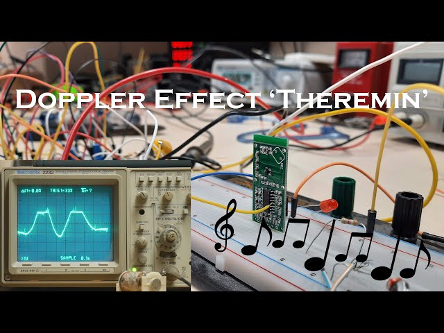 Making Music With a Doppler Effect Motion Sensor(+Circuit Analysis/Oscilloscope Visualization)