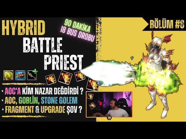 Elite HYBRID Battle Priest #8 | 90 Dakika 18 Bus Drobu ! Cz Farm, Fragment, Upgrade | Knight Online