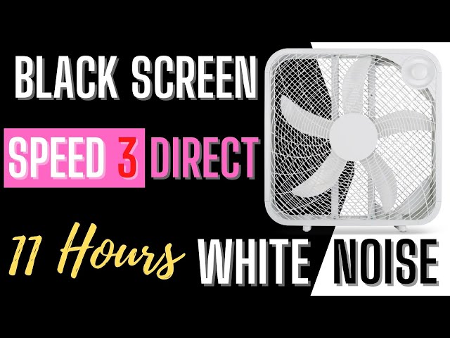 Royal Sounds - White Noise | 11 Hours of Box Fan Speed 3 Direct For Improved Sleep, Study and Focus