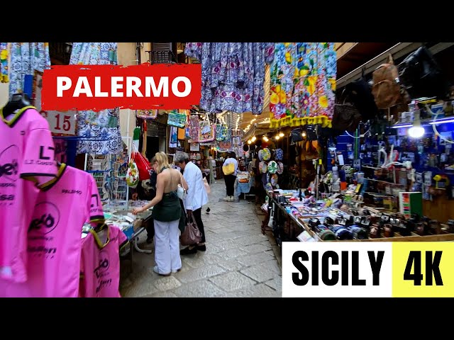 SICILY, ITALY 🇮🇹 [4K] Palermo — La Vucciria