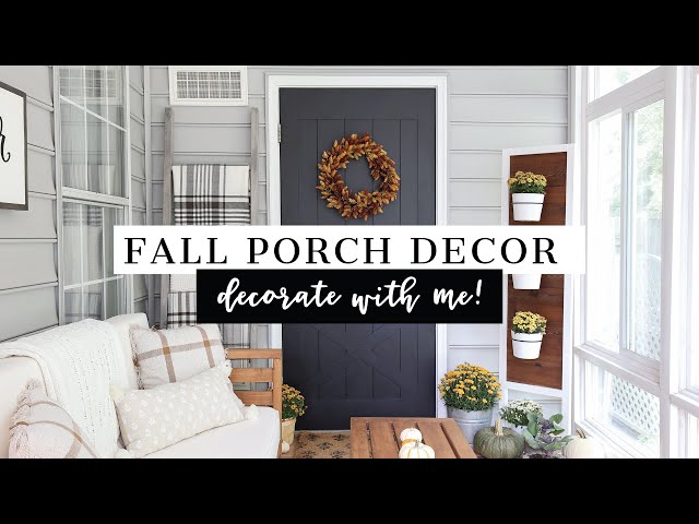 Cozy Fall Porch Decor | Fall Decorate with Me and Fall Porch Makeover
