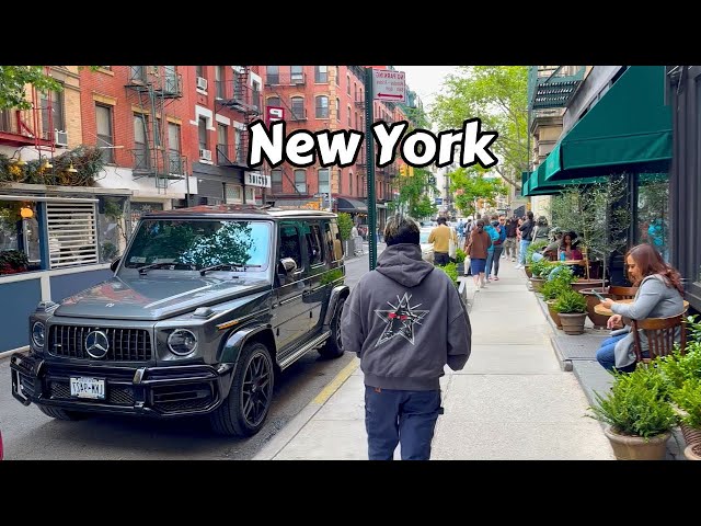 Travel To New York Virtual Tour 4k - Strolling Around Soho Manhattan NY Spring Walk